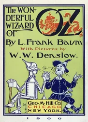 Title page from The Wonderful Wizard of Oz by Lymna Frank Baum (1856 - 1919) pub. 1900