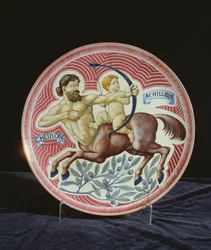 Charger depicting Cheiron and Achilleus