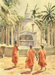 Boy monks visit Mihintale