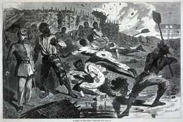 A Shell in the Rebel Trenches, from Harper