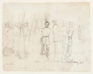 Col. Dwight Inspecting His Regiment