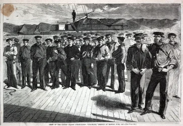 Crew of the United States Steam-Sloop "Colorado" Shipped at Boston, from Harper