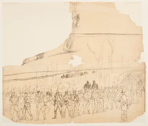 An Infantry Column on the March, 1862
