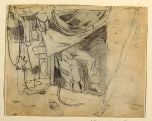 Before an Army Hut, 1862