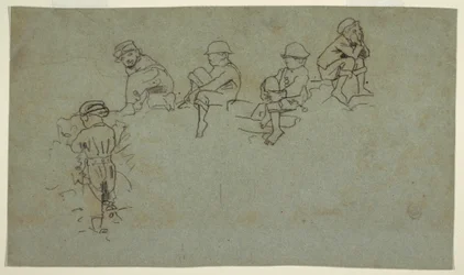 Five Sketches of Young Boys, ca. 1872