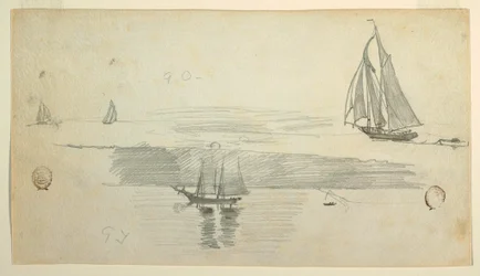 Four Schooners, possibly 1880