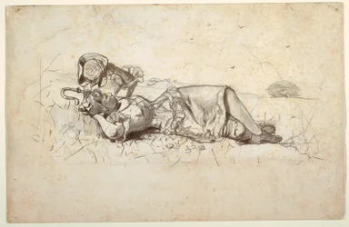 Shepherdess Resting, 1877