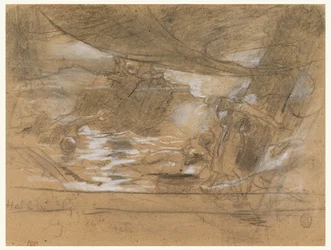 Ship Deck with Two Women, possibly July 15, 1886