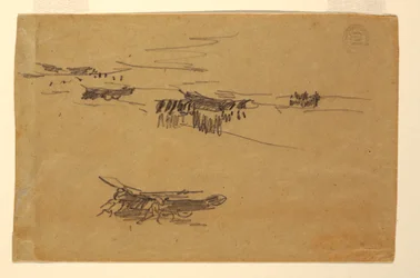 Sketches of Dories on Carriages, 1881