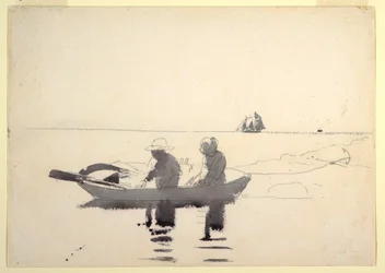 Two Figures in a Rowboat, 1880