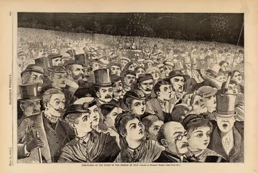 Fire-Works on the Night of the Fourth of July, from Harper