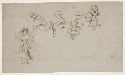 Five Sketches of Young Boys
