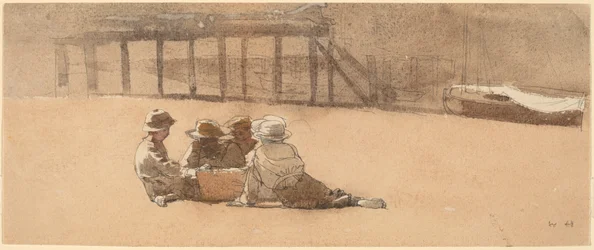 Four Boys on a Beach