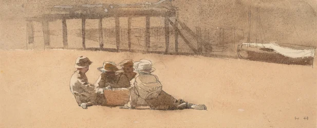Four Boys on a Beach