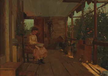 Girl Shelling Peas