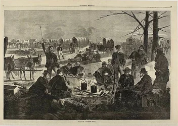 Halt of a Wagon Train