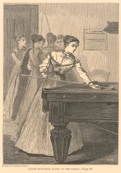 Jessie Remained Alone at the Table, from The Galaxy, July 1868