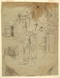 Man Wearing Zouave
