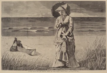 On the Beach - Two are Company, Three are None, published 1872