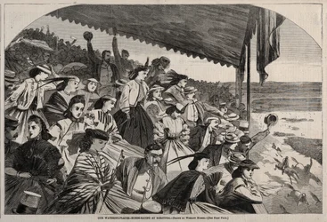 Our Watering Places - Horse Racing at Saratoga, 1865