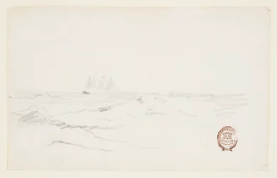Schooner Near a Rocky Coast