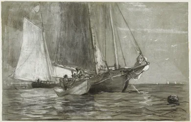 Schooner at Anchor