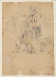 Soldier Sitting on a Box