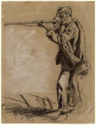 Soldier Taking Aim