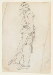 Soldier with Sword and Pipe