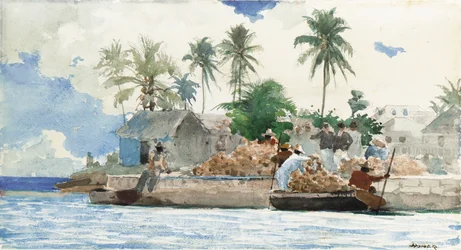 Sponge Fisherman, Bahamas