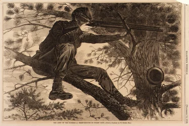The Army of the Potomac--A Sharp-Shooter on Picket Duty