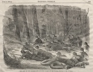 The Army of the Potomac - Our Outlying Picket in the Woods