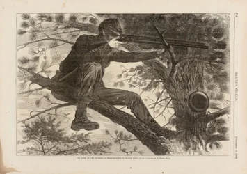 The Army of the Potomac, A Sharp-Shooter on Picket Duty, Published in Harper