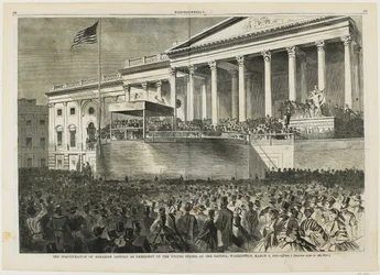 The Inauguration of Abraham Lincoln as President of the United States at the Capitol, Washington, March 4, 1861
