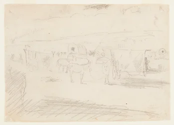 Train of Army Wagons