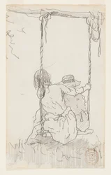 Two Girls on a Swing