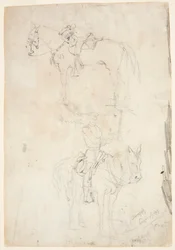 Two Horses, One Mounted