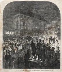 Union Meeting in the Open Air Outside the Academy of Music