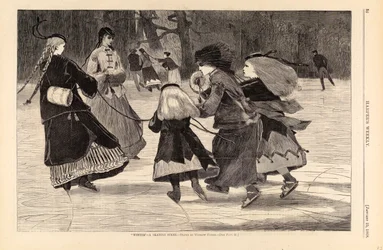 Winter - A Skating Scene