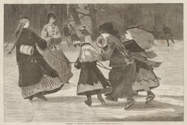 Winter - A Skating Scene
