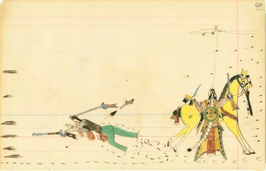 Howling Wolf with Dead Soldier
