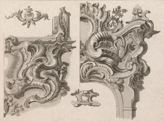 Suggestion for the Decoration of Lower Right and Top Right of an Altar Frame