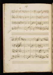 Adagio and Fugue in C minor, K. 546, Add. 28996, f.9v