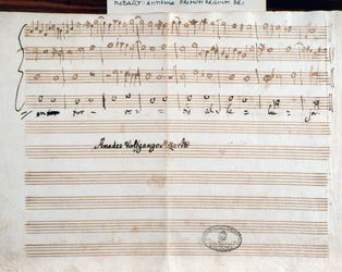 Page with the composer