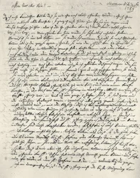 Wolfgang Amadeus Mozart (1756-1791) Austrian Composer. Autograph Letter to His Father. Vienna, December 6, 1783