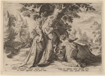 The Daughters of Cecrops Open the Casket Entrusted to Them by Minerva