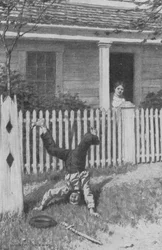 He began to show off