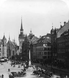 Marienplatz, Munich, Germany, c1900