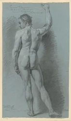 Standing male nude, seen from the back (1st prize 1774)