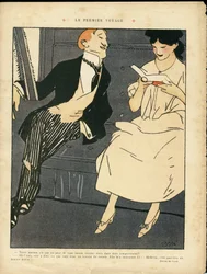 Illustration of Xavier Gose in Le Lire, 27/08/10 - The First Journey - Railway Train, Men